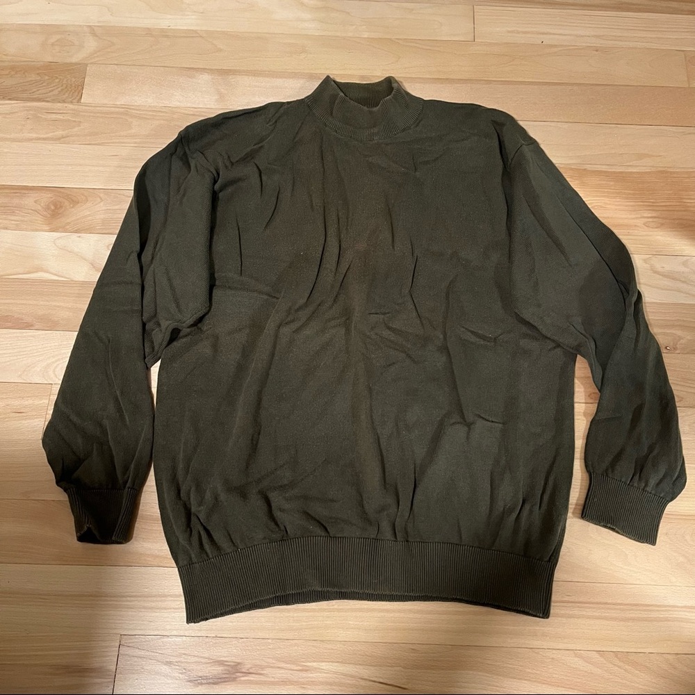 Vintage Olive Crew/Turtle Neck
